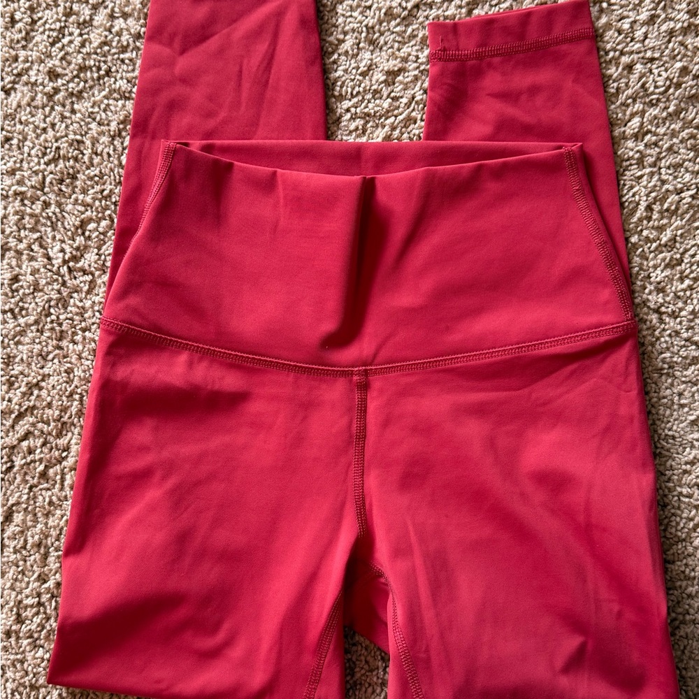 Athletic Red Leggings